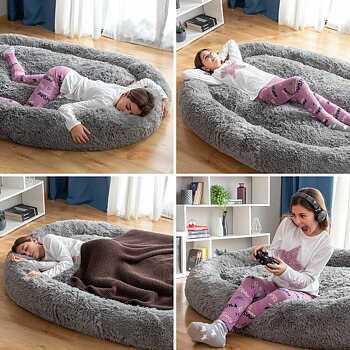 Hundsäng för människor | Human Dog Bed XXL InnovaGoods Grey