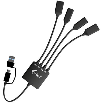 USB-HUB i-Tec CACBLHUB2A2C Svart