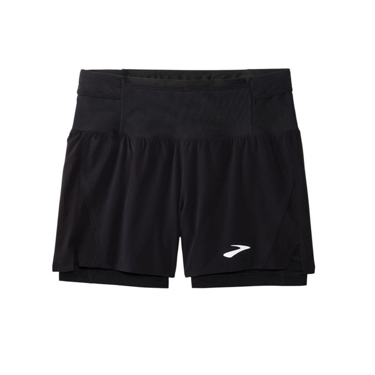 Sportshorts för män Brooks High Point 5" 2-in-1 Svart