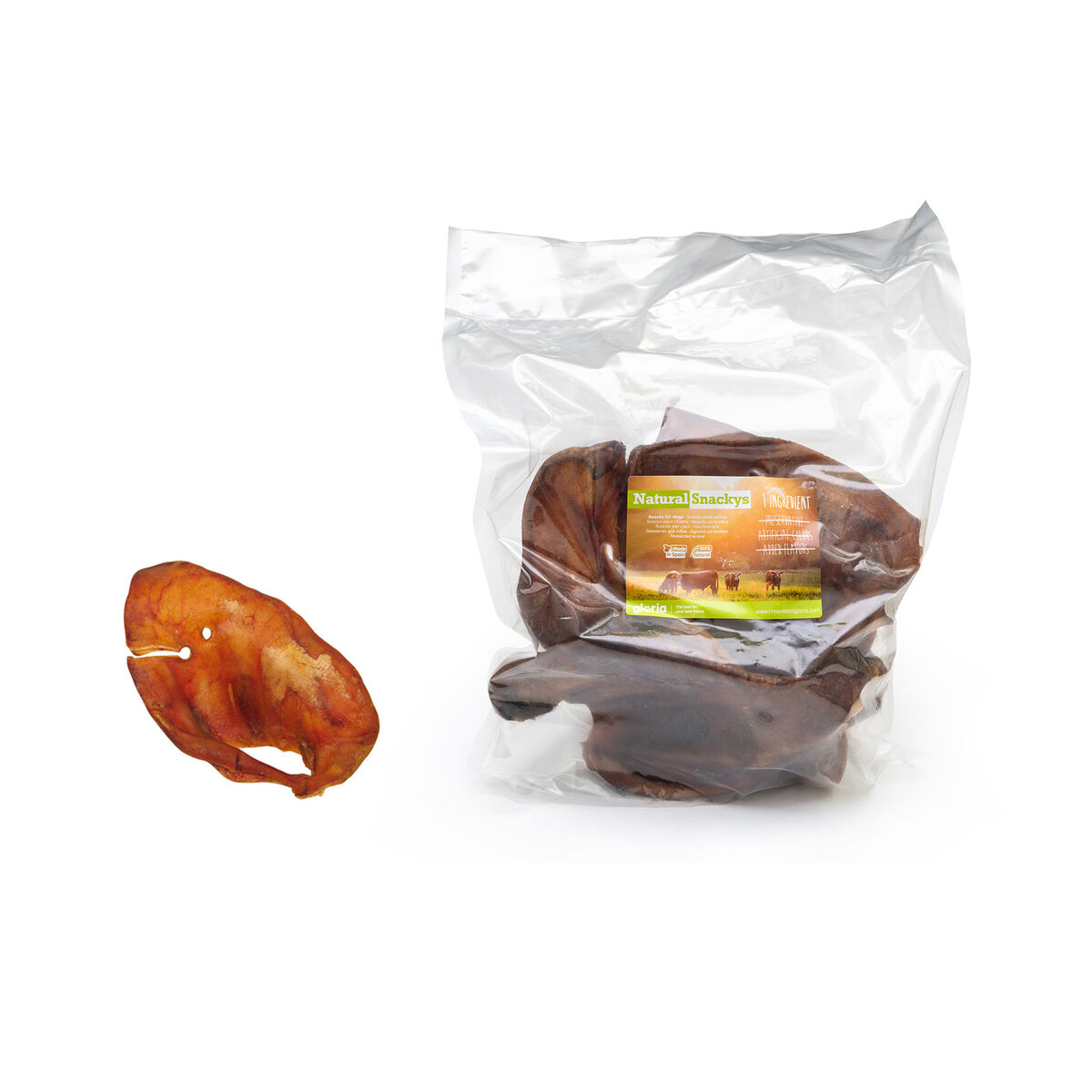 Hundgodis Snackys Gris Öra 10 antal