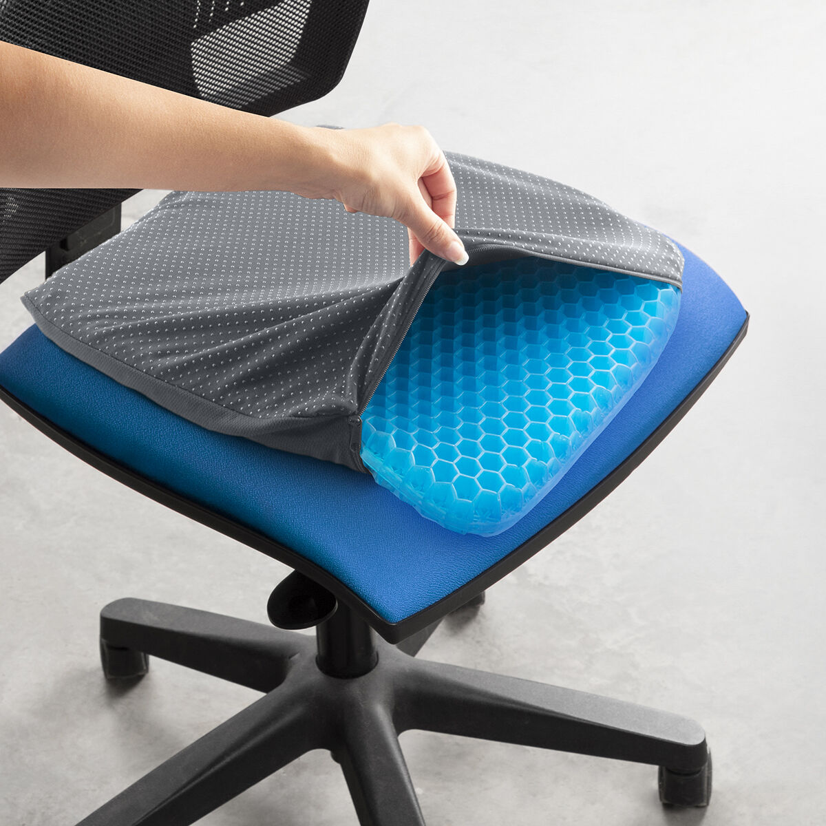 Kudde i gel, vaxkaka Hexafresh InnovaGoods - 2