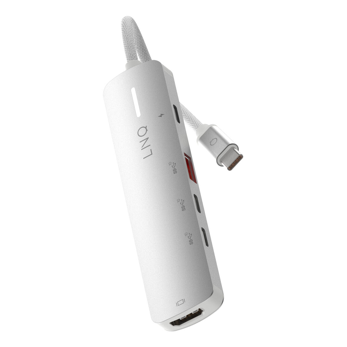 USB-HUB Linq Byelements LQ49051 Vit Grå
