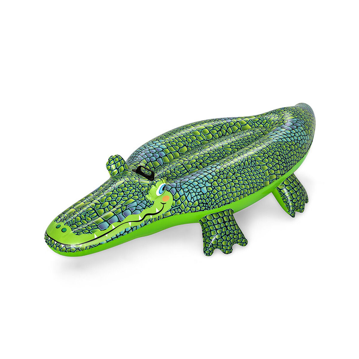 Bestway uppblåsbar krokodilfigur med handtag 152x71 cm +3 år strand och pool 41477