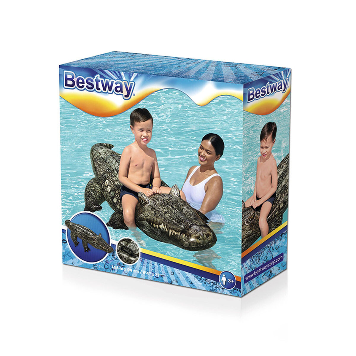 Bestway Uppblåsbar Kroppfigur med Handtag 193x94 cm +3 år Strand och Pool 41478 - 2