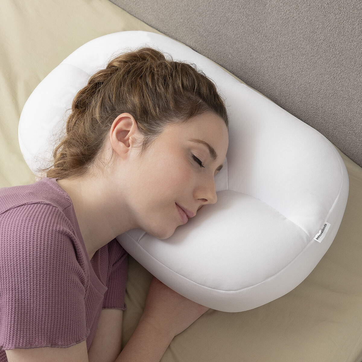 Molnformad Anti-rynkkudde i 3D Wrileep InnovaGoods - 3