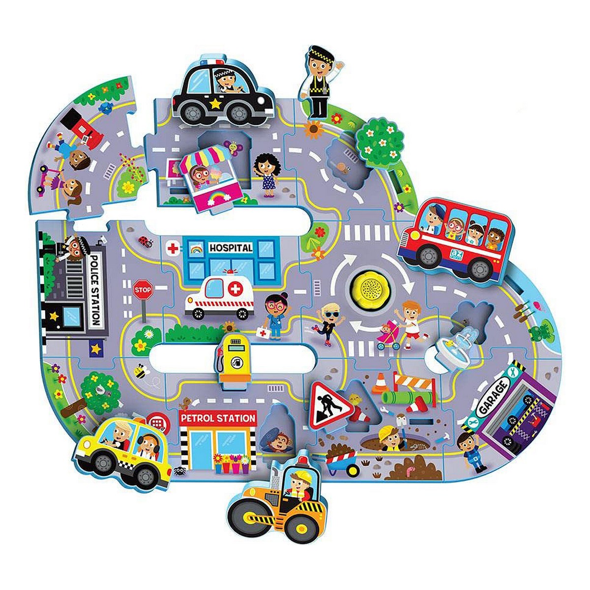 Barnpussel Reig Busy City 11 Delar
