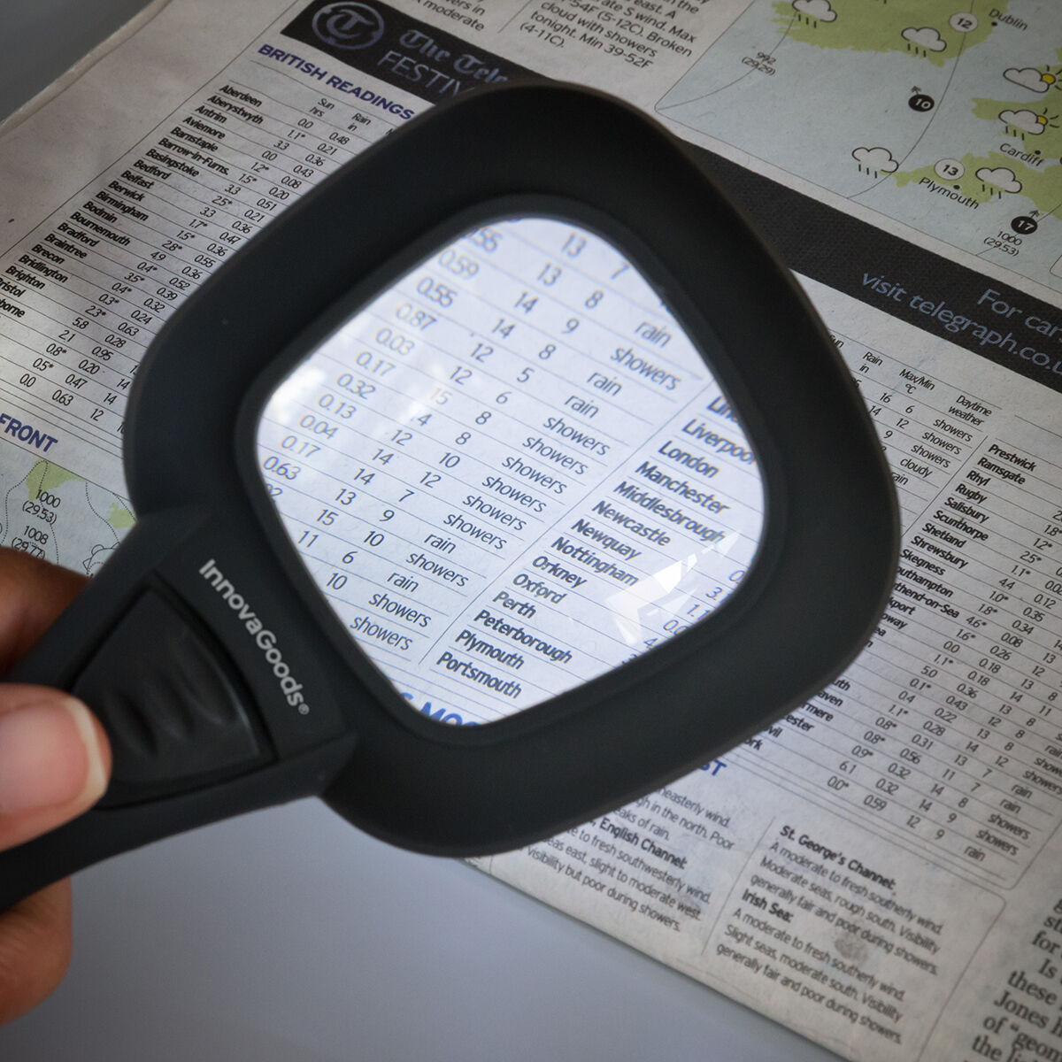 Förstoringsglas med LED-ultraviolet Belysning Magiolet InnovaGoods - 3