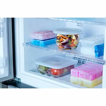 Set med stapelbara, hermetiskt förslutna, matlådor Pyrex Cook & Freeze Transparent 8 Delar