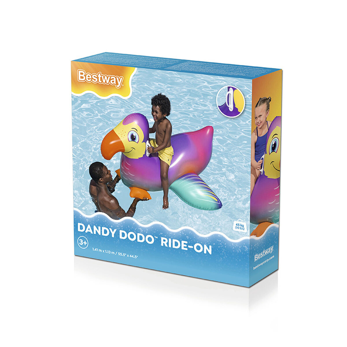 Bestway Uppblåsbar Tukanfigur med Handtag 141x113 cm +3 År Strand och Pool 41504 - 2