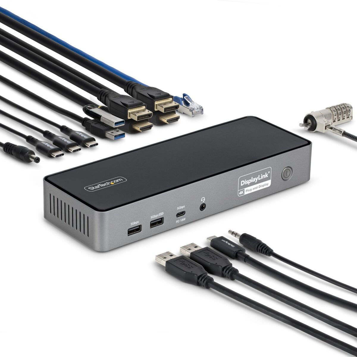 USB-HUB Startech DK30C2DPEPRUE Grå