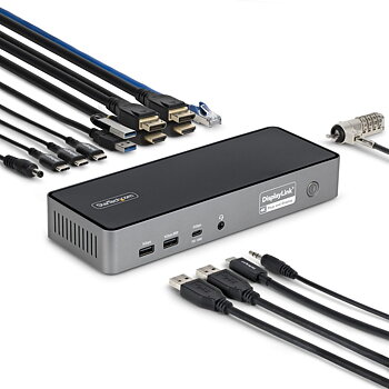 USB-HUB Startech DK30C2DPEPRUE Grå
