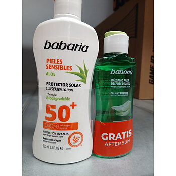 Solmjölk Babaria Spf 50 100 ml Känslig hud