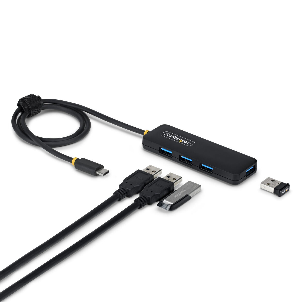 USB-HUB Startech H5C4A-USB-HUB-2 Svart