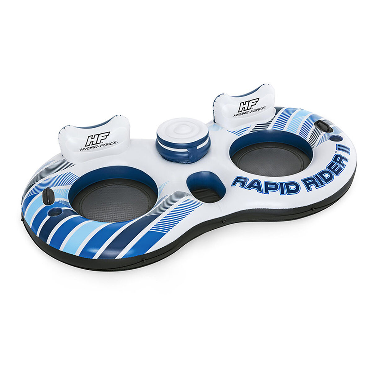 Bestway Dubbel Uppblåsbar Hjul med Handtag Rapid Rider 251x132 cm Strand och Pool 43113