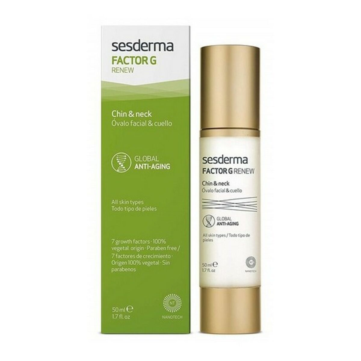 Anti age-kräm för hals Sesderma Factor G Renew 50 ml