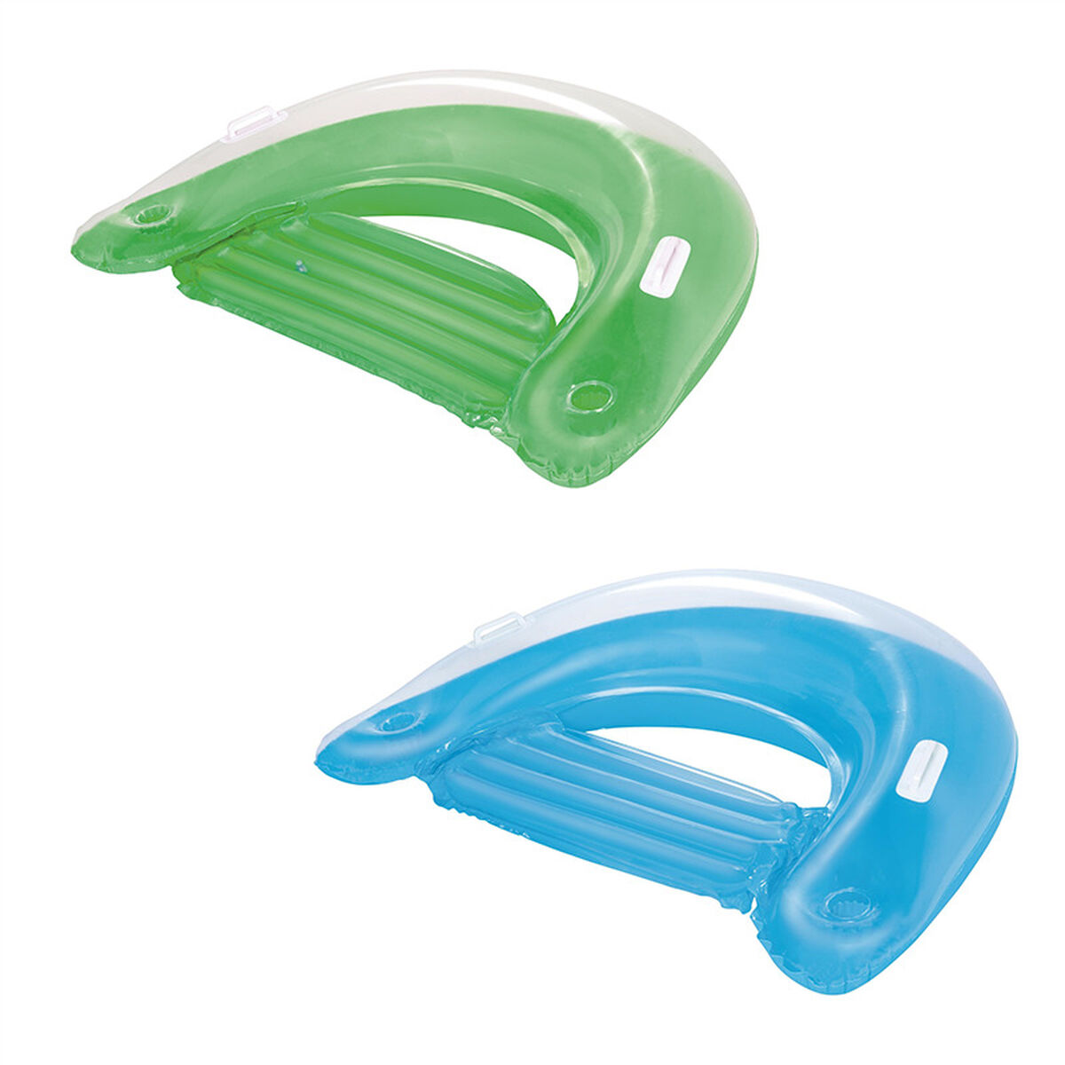 Bestway Luftstol med Handtag och Dryckhållare Olika Färger 152x99 cm Strand och Pool 43118