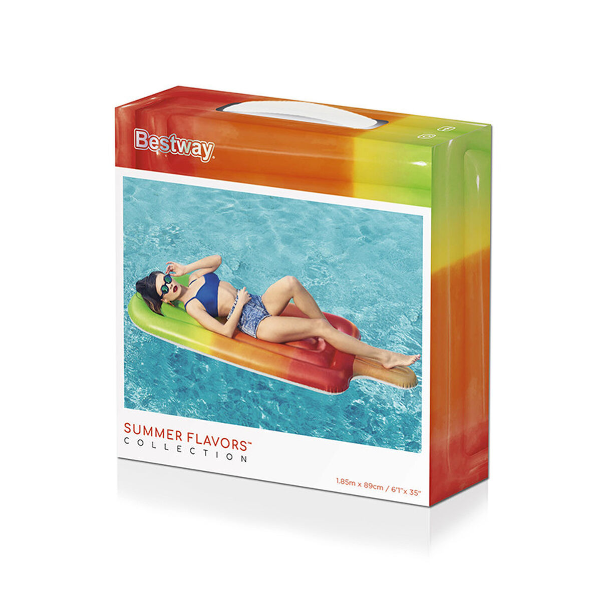 Bestway Is-Polo uppblåsbar madrass 185x89 cm för strand och pool 43161 - 2