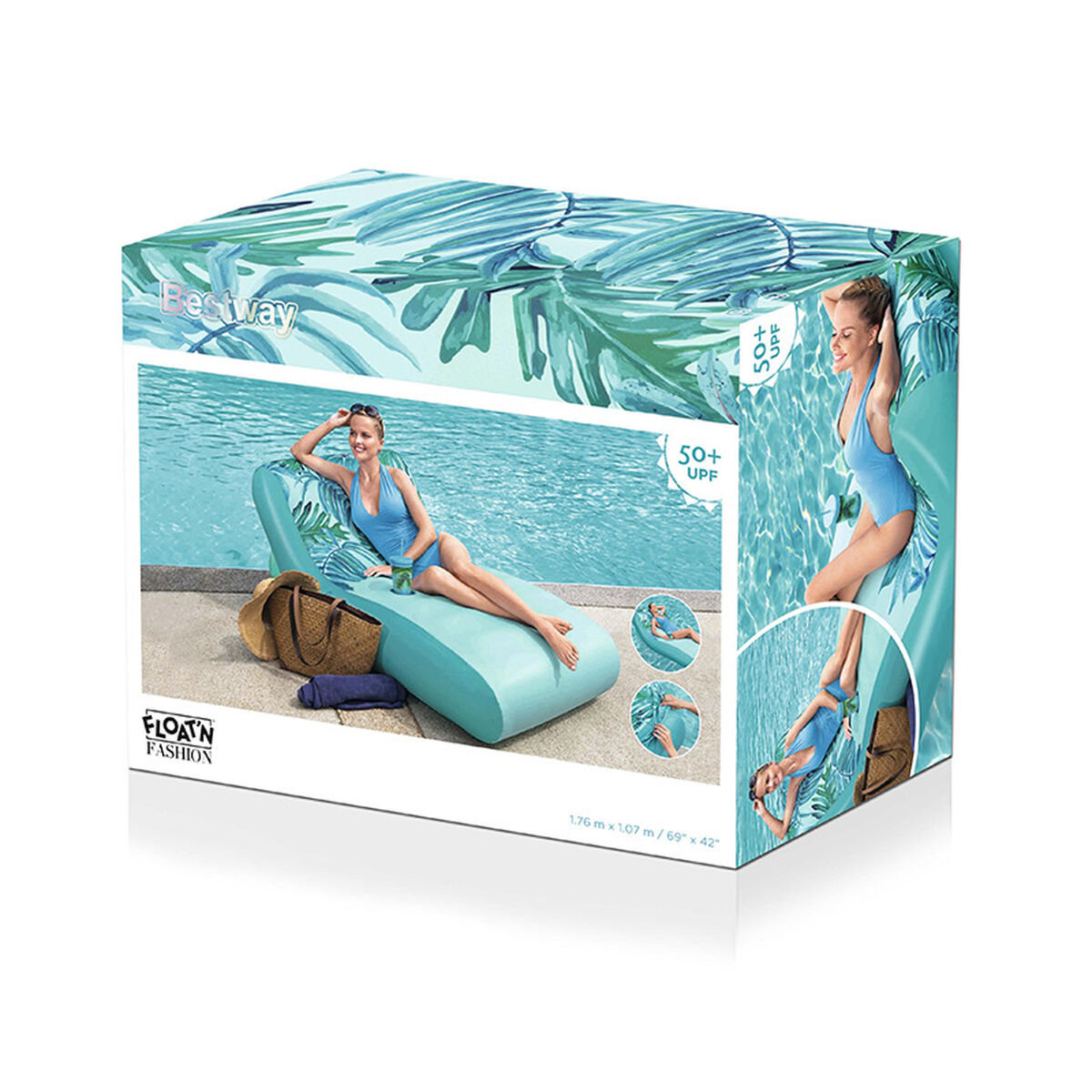 Bestway Lyxig Uppblåsbar Madrass 176x107 cm Strand och Pool 43402 Strand och Pool 43402 - 2
