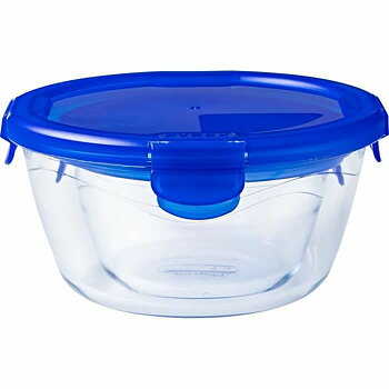 Set med stapelbara, hermetiskt förslutna, matlådor Pyrex Blå 0,7 L 3 Delar