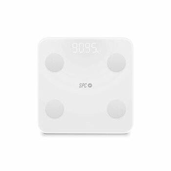 Digital Badrumsvåg SPC ATENEA FIT 3 Vit Härdat glas 180 kg 150 kg 1,5 Kg