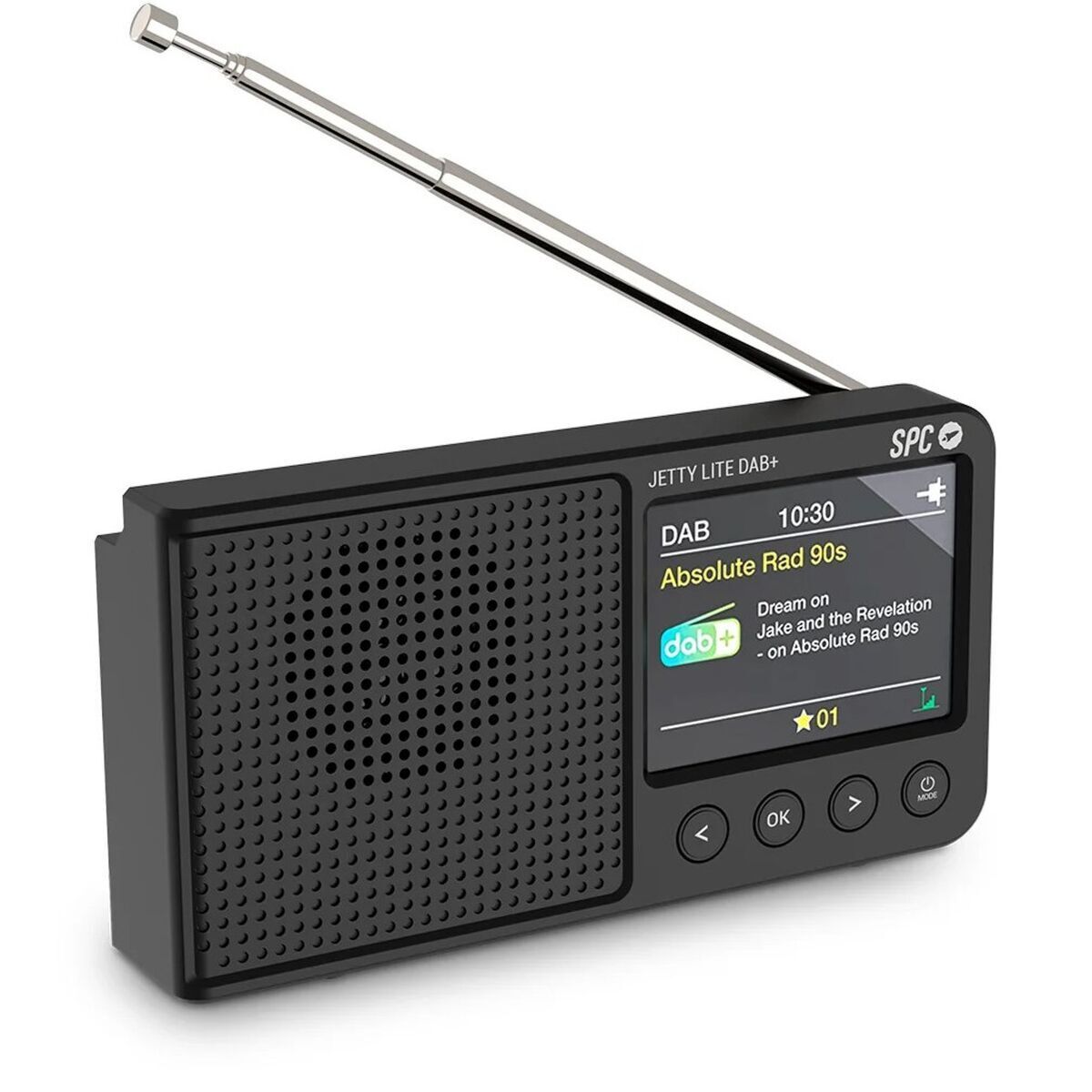 Radiotransistor SPC JETTY LITE DAB+ 4591N Svart Retro
