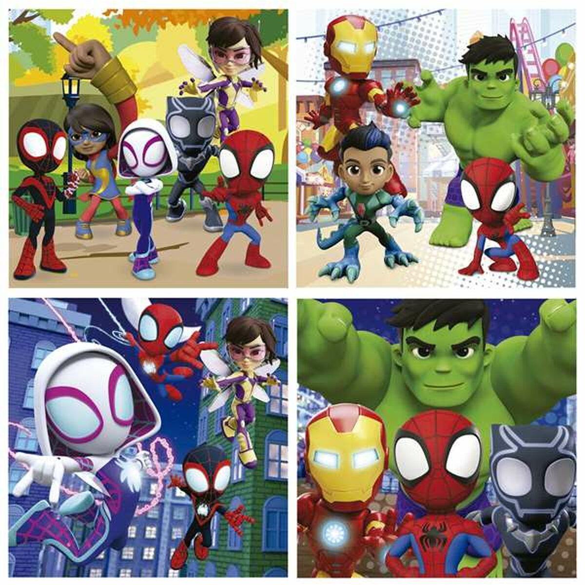 Set 4 pussel Spidey Portfölj - 3