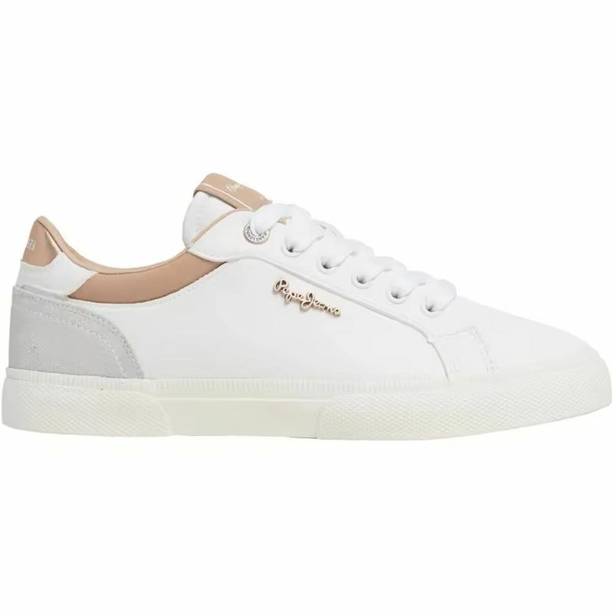Gymnastiksko, Dam Pepe Jeans Kenton Court Golden Vit