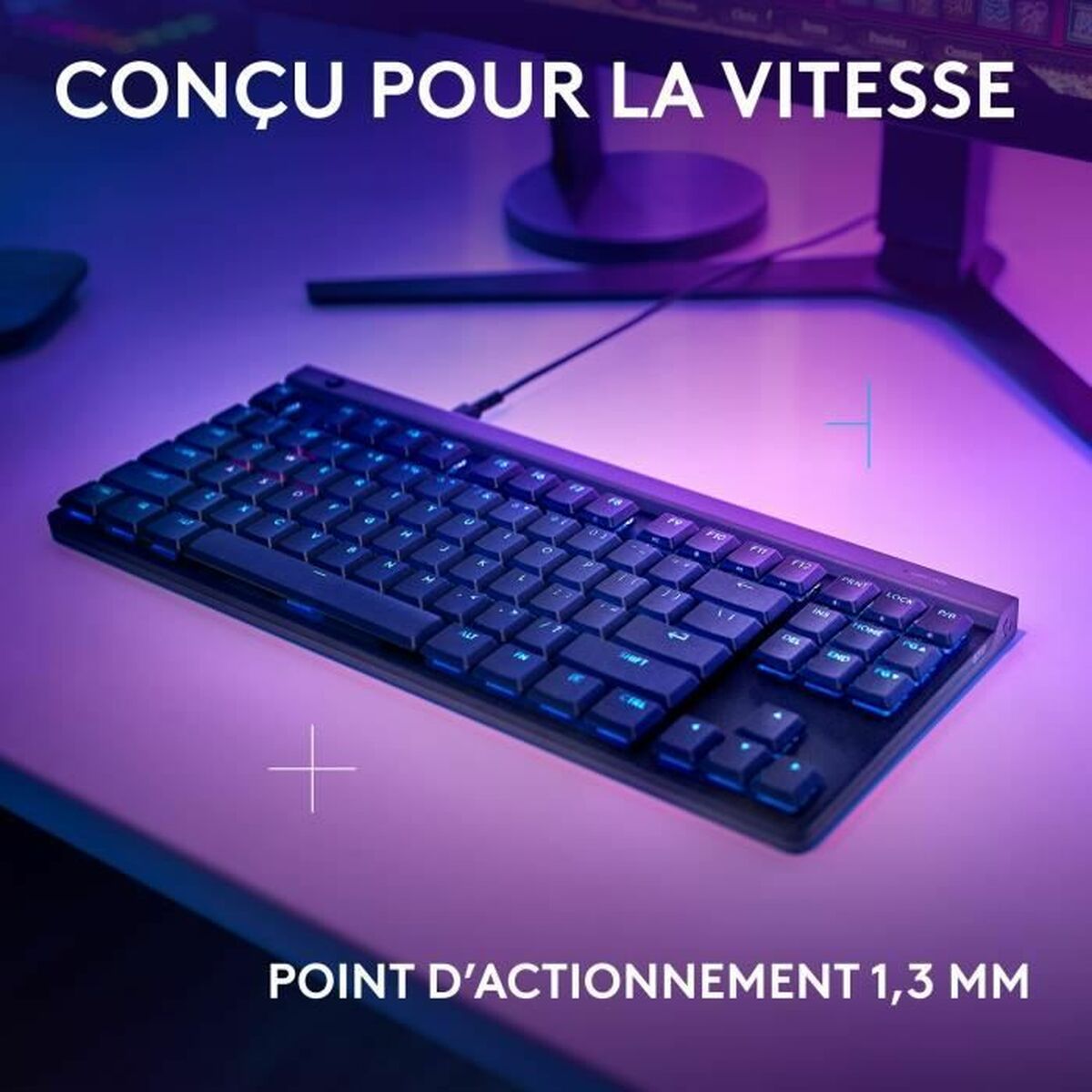 Tangentbord Logitech G515 TKL Svart AZERTY - 3