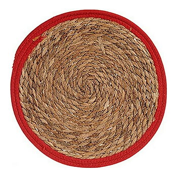 Bordsunderlägg Gift Decor Brun Röd Naturell 35 x 1 x 35 cm Plast