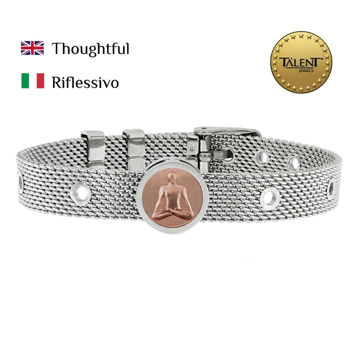 Unisexarmband Thoughtful Talent Jewels TJA-5-10-02-1-235 Silvrig - 2