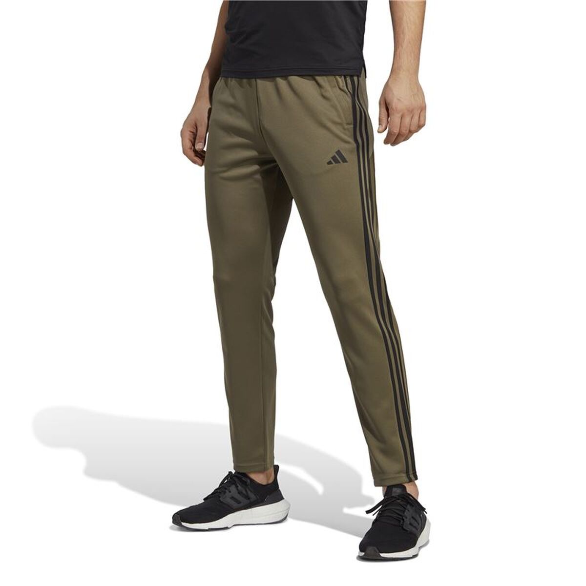 Långa träningsbyxor Adidas Essentials Logo 3 Bandas Gul Män - 2
