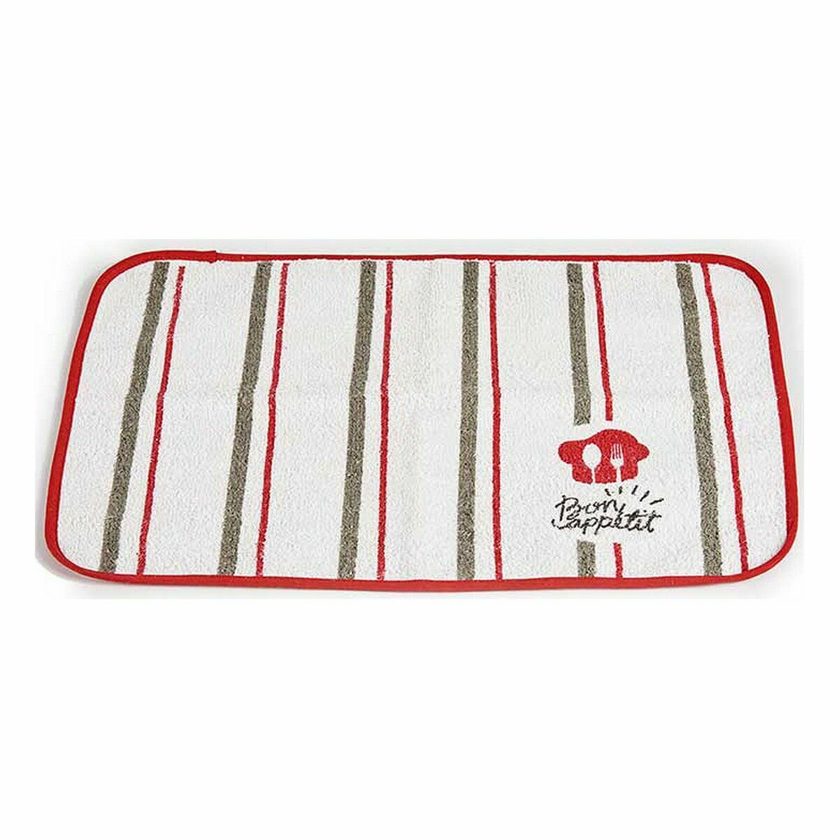 Bordsunderlägg Kinvara Bon Appetit Vit Röd 33 x 0,3 x 48 cm (12 antal) - 3