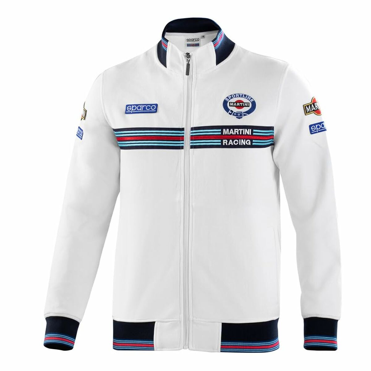 Tröja med huva Sparco S01278MRBI0XS Vit XS - 2