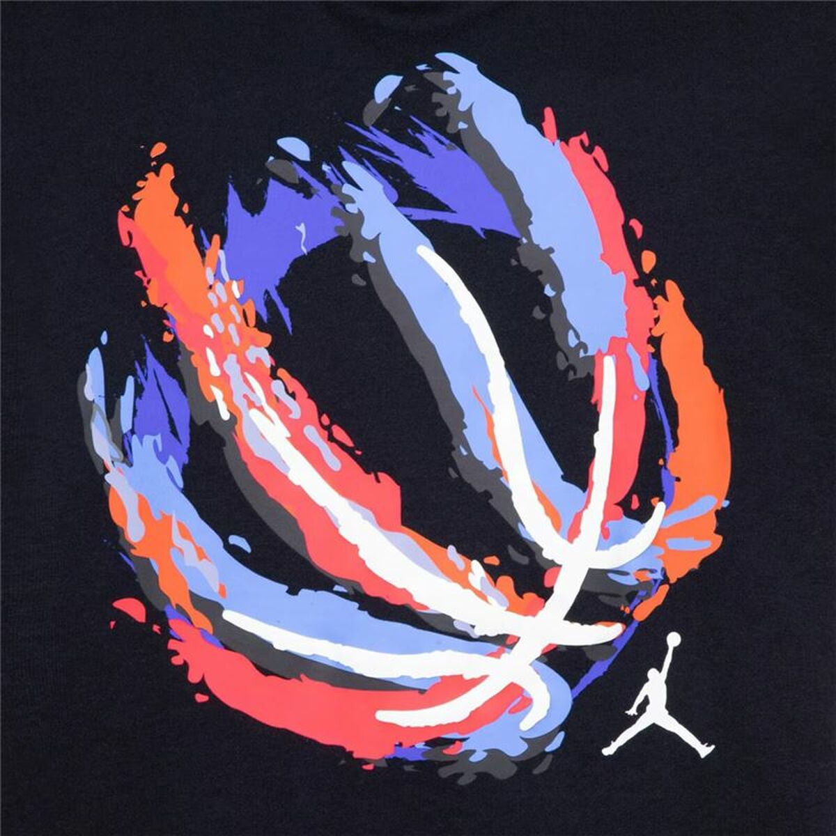Barn T-shirt med kortärm Jordan Jdb Bball Fire Ss Svart - 3