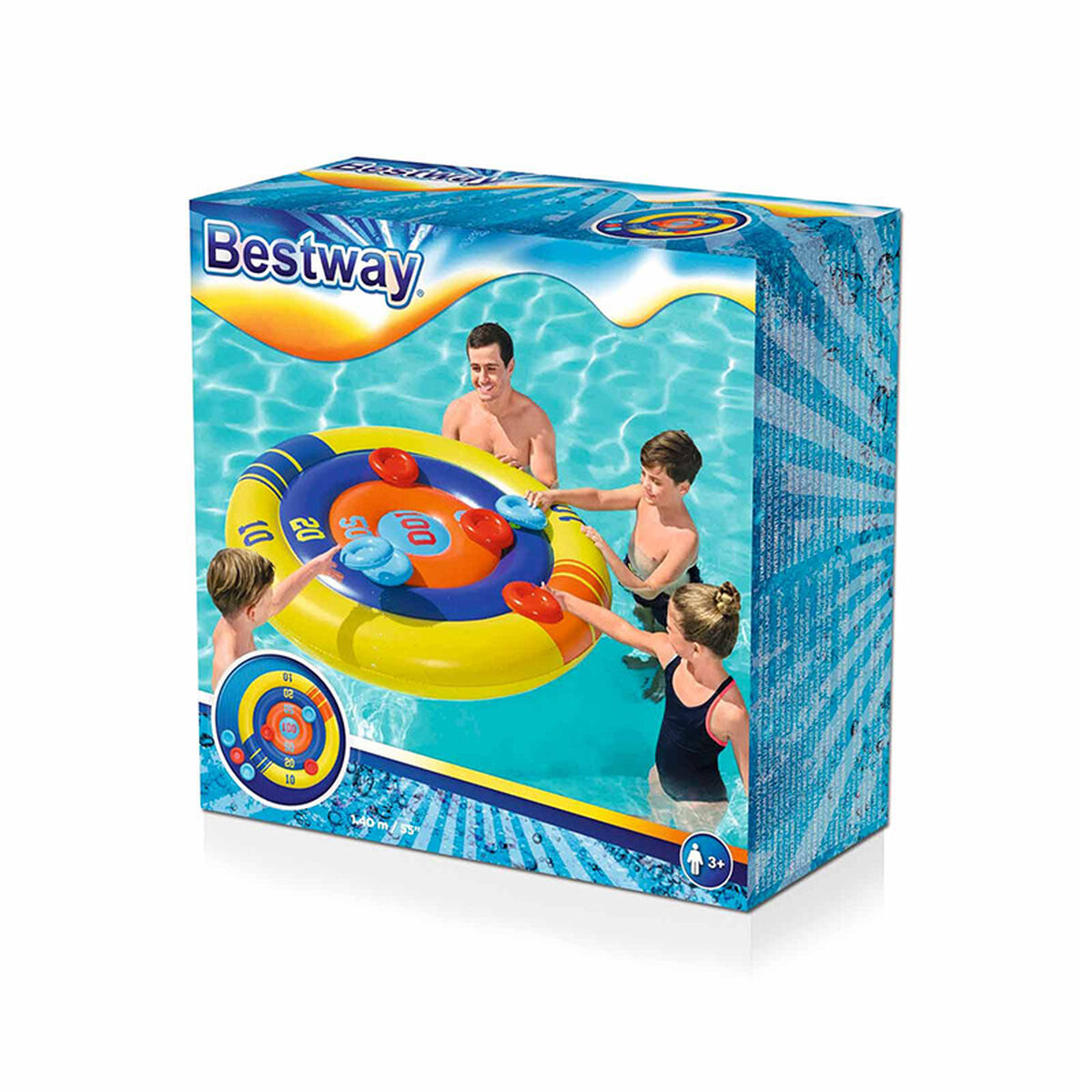 Bestway Flytande Kasta Uppblåsbar Skiva Spel D140 cm +3 År Pool 52566 - 2