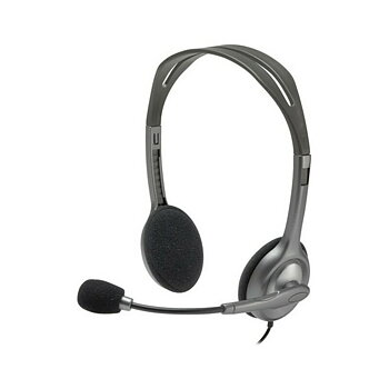 Hörlurar med Mikrofon Logitech 981-000593 Grå