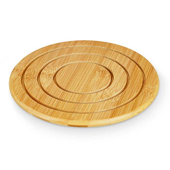 Bordsunderlägg Kinvara Naturell Bambu Rund 19 x 1 x 19 cm (24 antal)