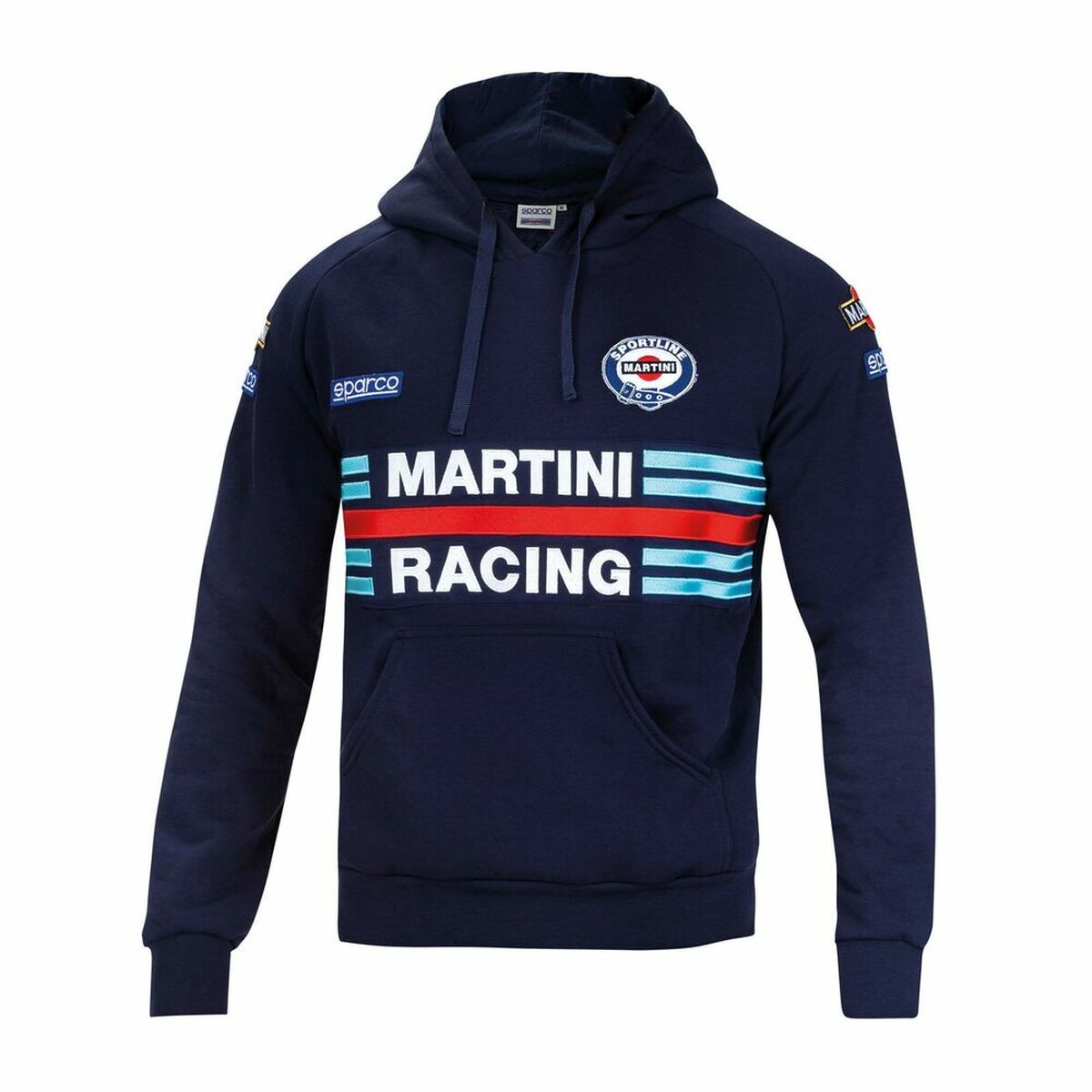 Tröja med huva Herr Sparco Martini Racing Blå