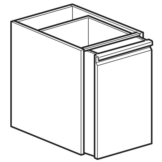 Utdragbar låda, 400x600 mm