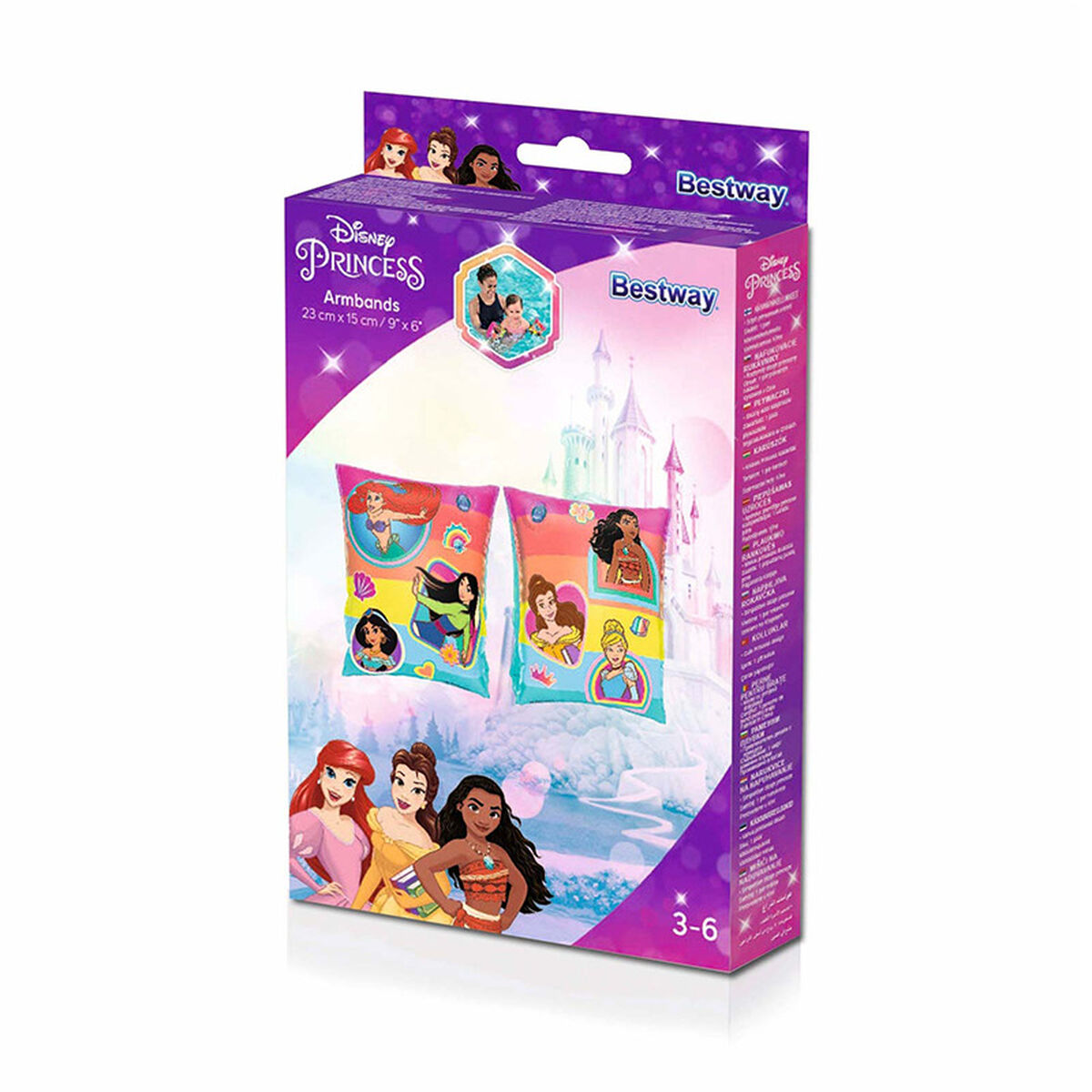 Bestway Uppblåsbara Disney Prinsessor Armringar 23x15 cm +3 till 6 År Strand och Pool 91041 - 2