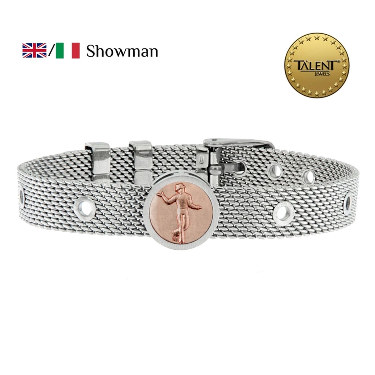 Unisexarmband Showman Talent Jewels TJA-3-17-02-1-235 Silvrig - 2