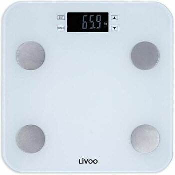 Digital Badrumsvåg Livoo DOM427W Vit Härdat glas 180 kg