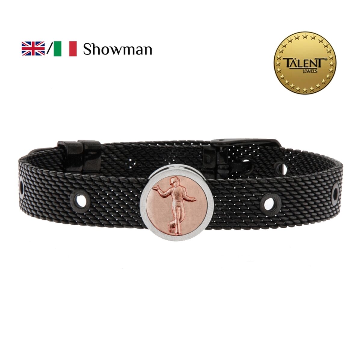 Unisexarmband Showman Talent Jewels TJA-3-17-02-2-235 Svart - 2