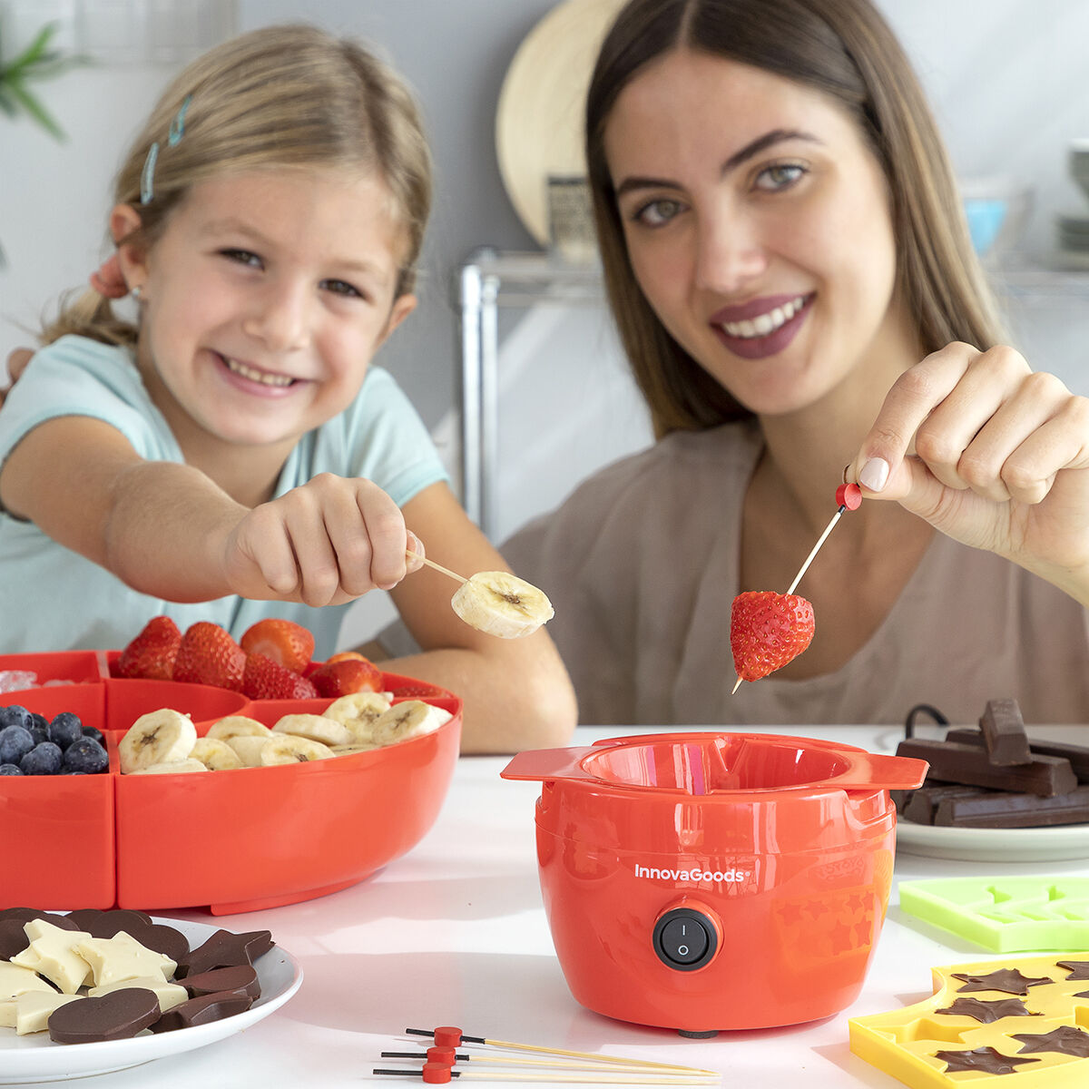 Maskin för att göra Gelégodis och Chokladfondue 2-i-1 Yupot InnovaGoods - 3