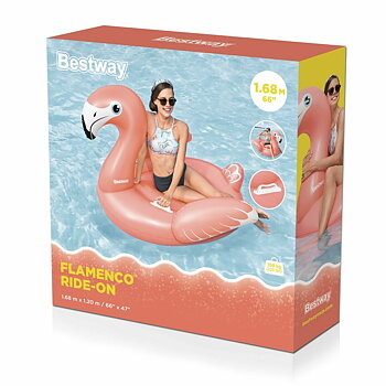 Upplåsbar bassängmadrass Bestway Flamingo 148 x 127 x 99 cm