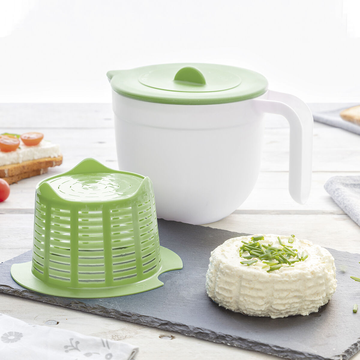 Form för att tilverka färskost. Beskrivning och recept medföljer. Freashy InnovaGoods - 3