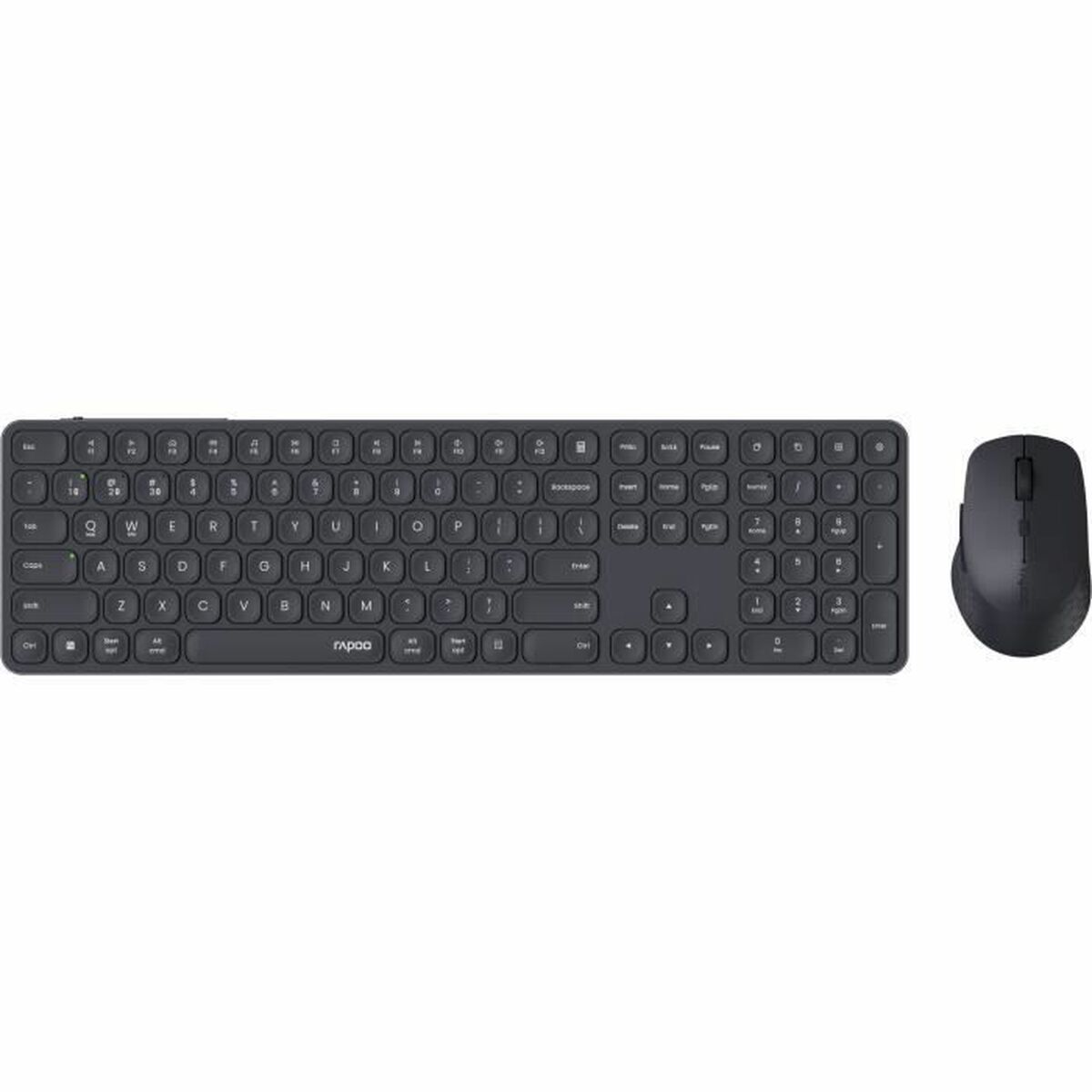 Tangentbord och Mus Rapoo 9810M Grå AZERTY
