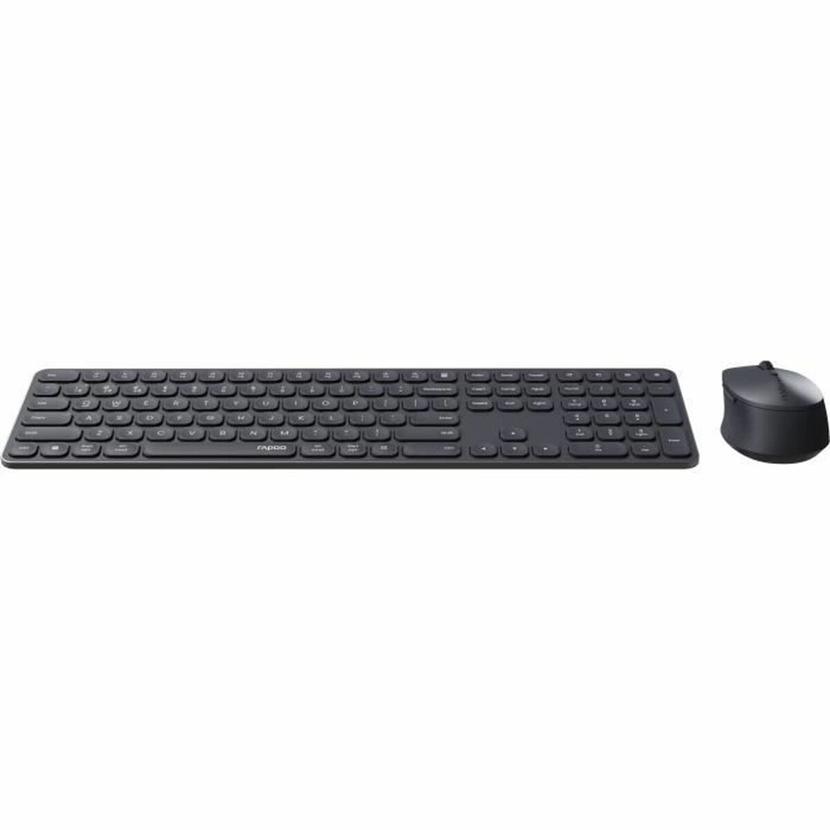 Tangentbord och Mus Rapoo 9810M Grå AZERTY - 3