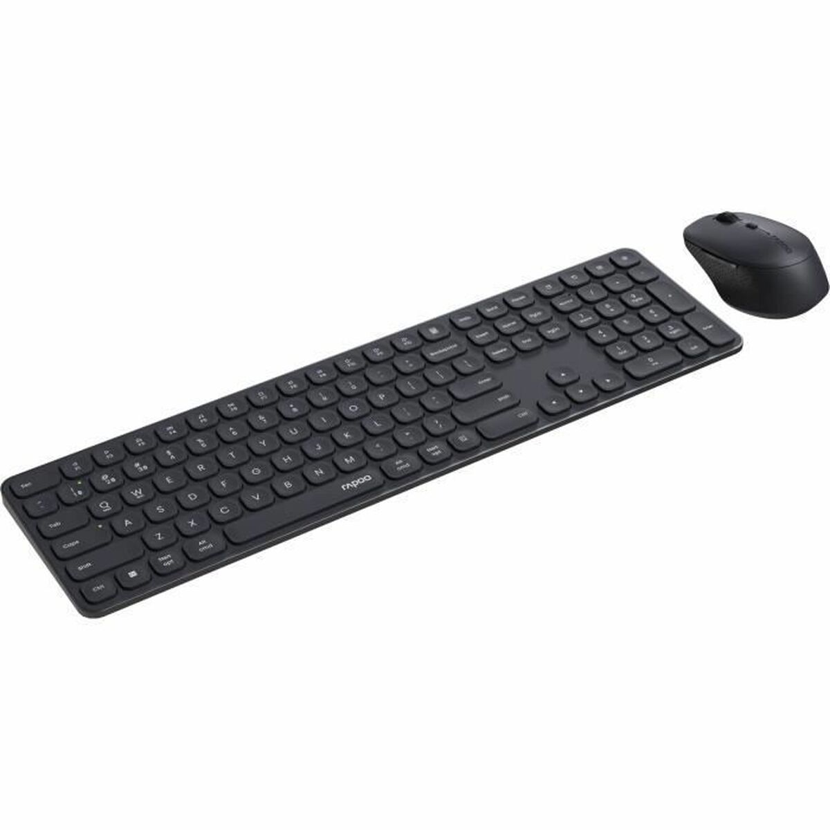 Tangentbord och Mus Rapoo 9810M Grå AZERTY - 2