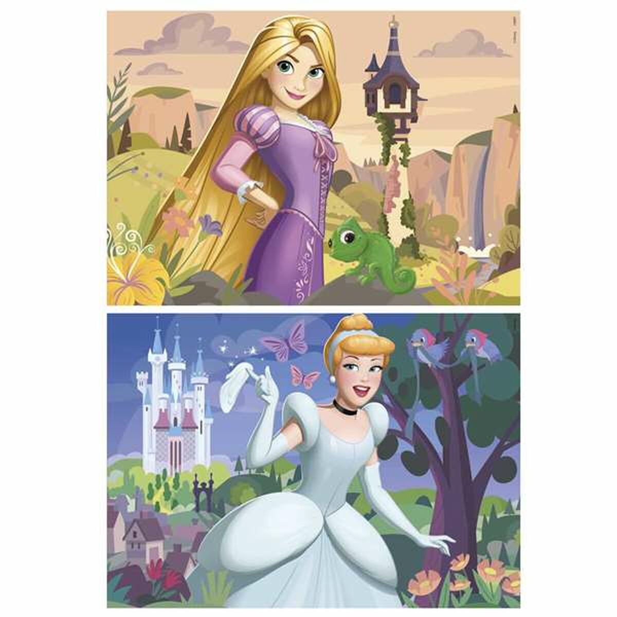 Set 2 pussel Disney Princess Cinderella and Rapunzel 48 Delar - 3